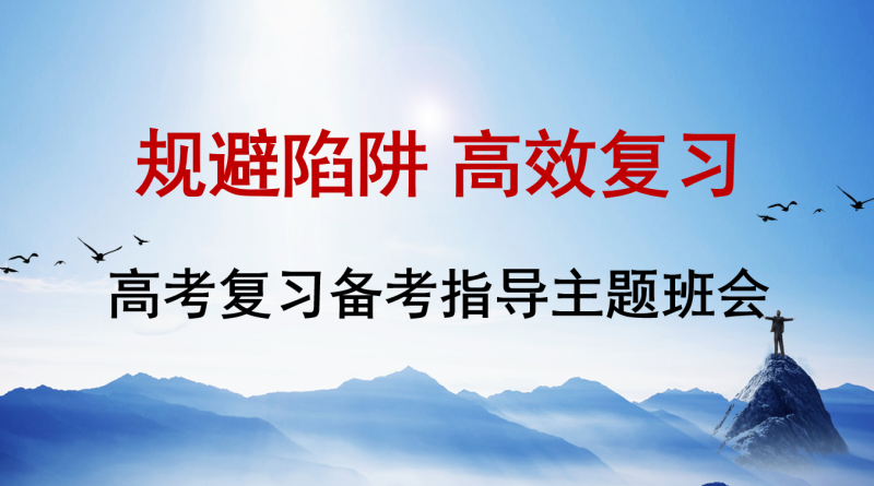 高考复习备考指导班会-《规避陷阱高效复习》含讲稿31页PPT-彤彤教务资料网