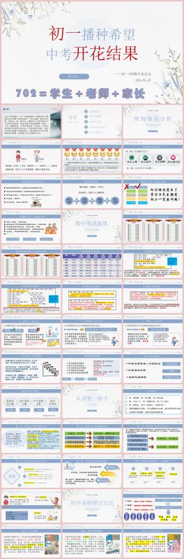 图片[1]-初一播种希望 中考开花结果-初一期中家长会“含讲稿56页PPT”-彤彤教务资料网