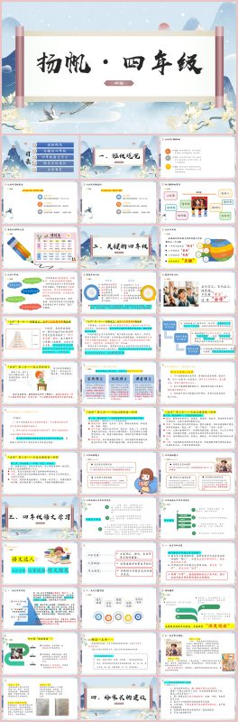 图片[1]-主题扬帆 （四年级家长会）“含讲稿20页PPT”-彤彤教务资料网