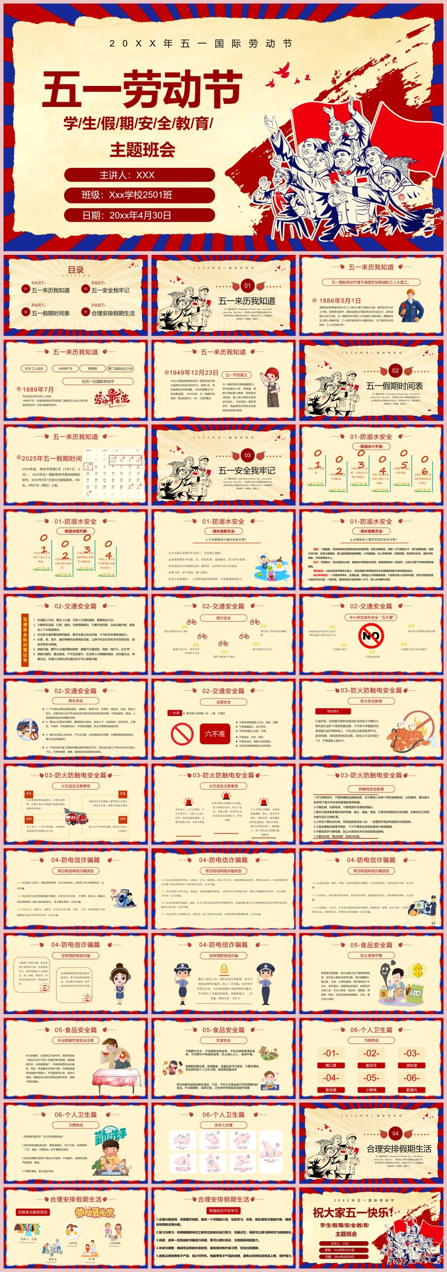 图片[1]-五一劳动节假期安全教育37页PPT-彤彤教务资料网