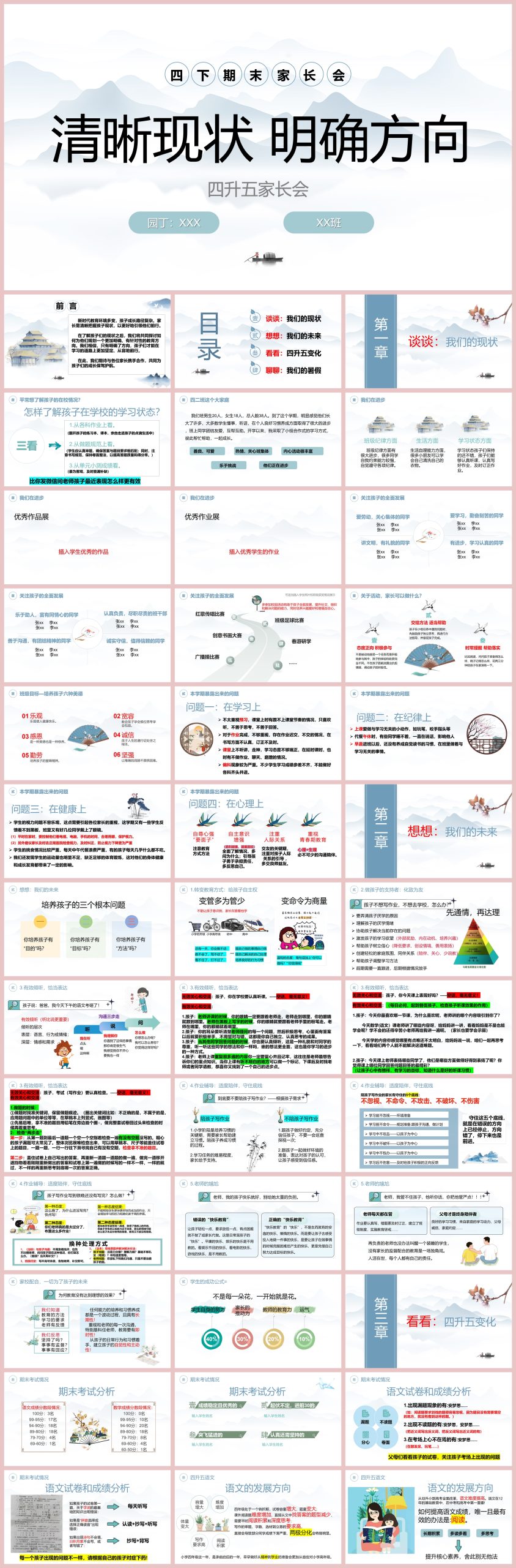 图片[1]-四年级下语文【清晰现状 明确方向】期末家长会“含讲稿”-彤彤教务资料网