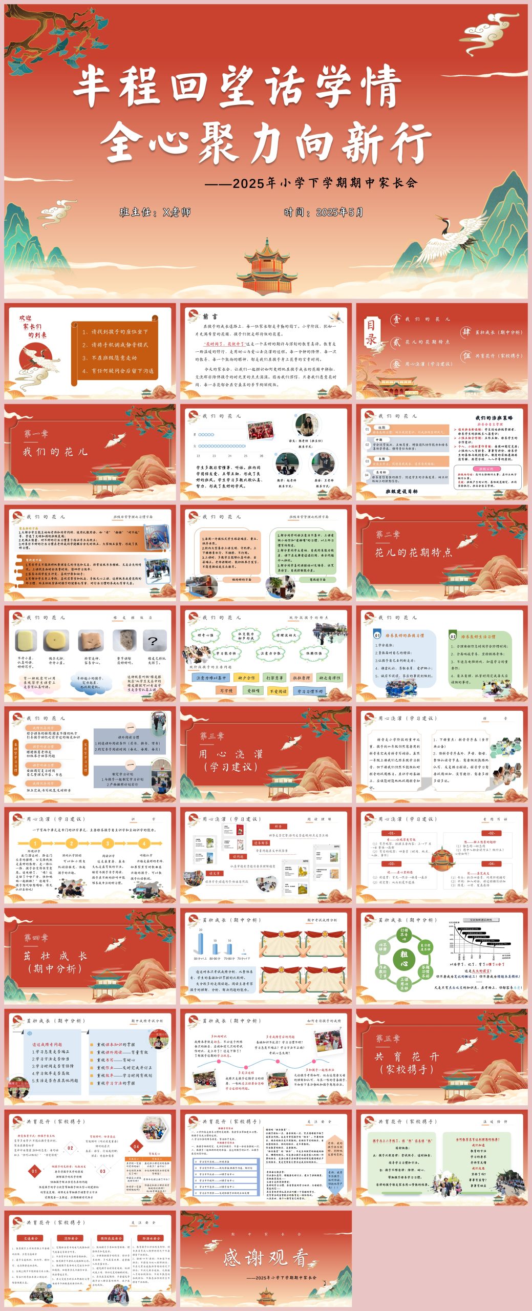 图片[1]-小学期中家长会（半程回望话学情）含讲稿30页PPT-彤彤教务资料网
