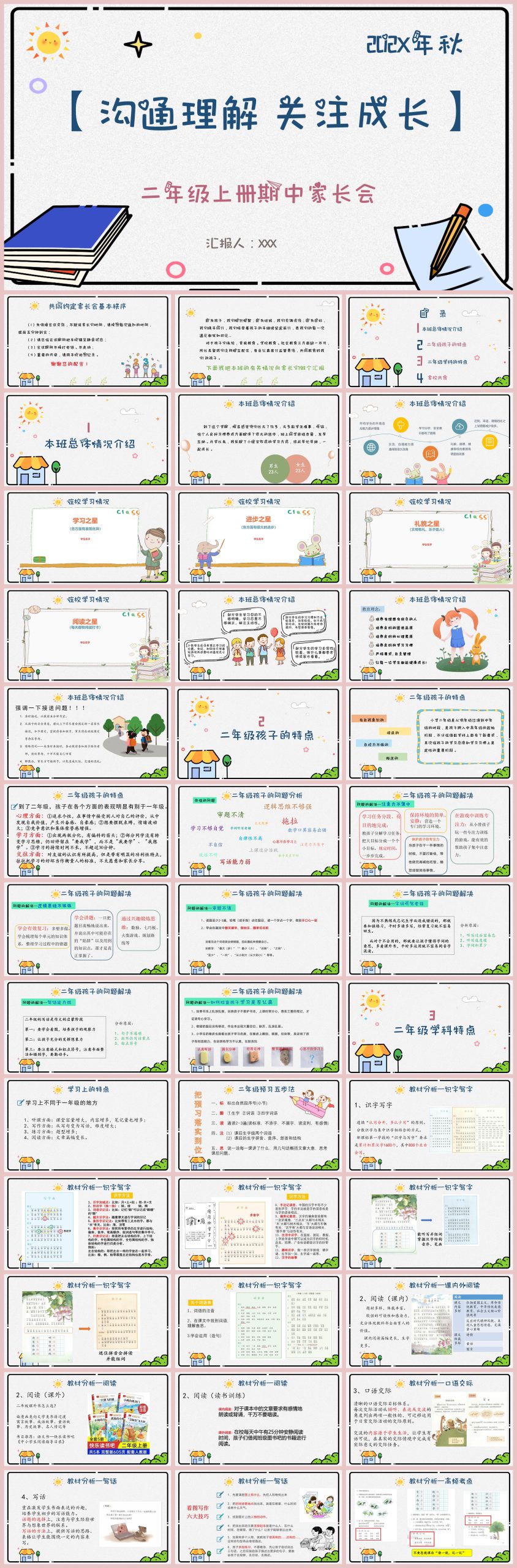图片[1]-沟通理解 关注成长-二年级上册期中家长会含讲稿56页PPT-彤彤教务资料网