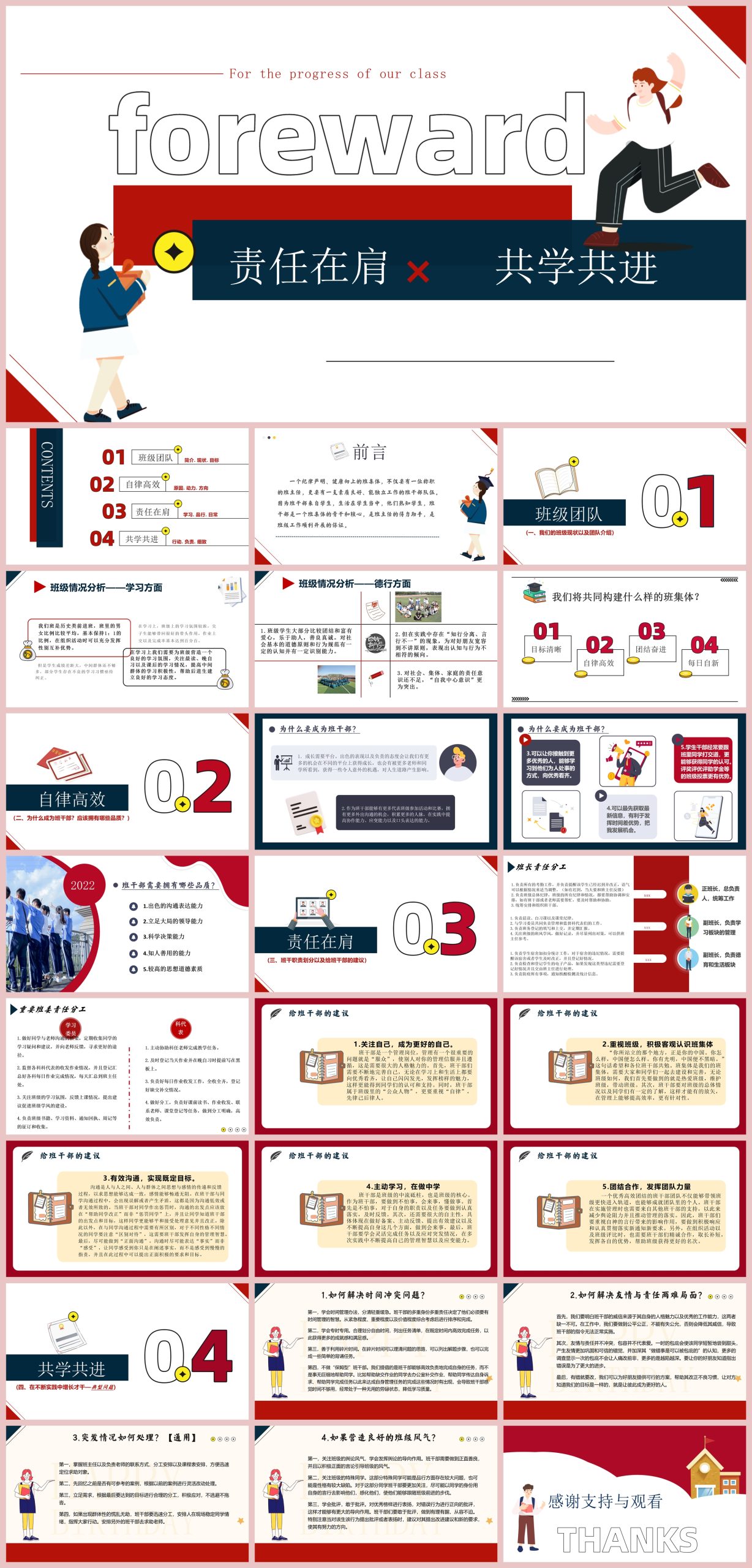 图片[1]-班干培训动员班会-《责任在肩》班级团队建设班干部培训25页PPT-彤彤教务资料网
