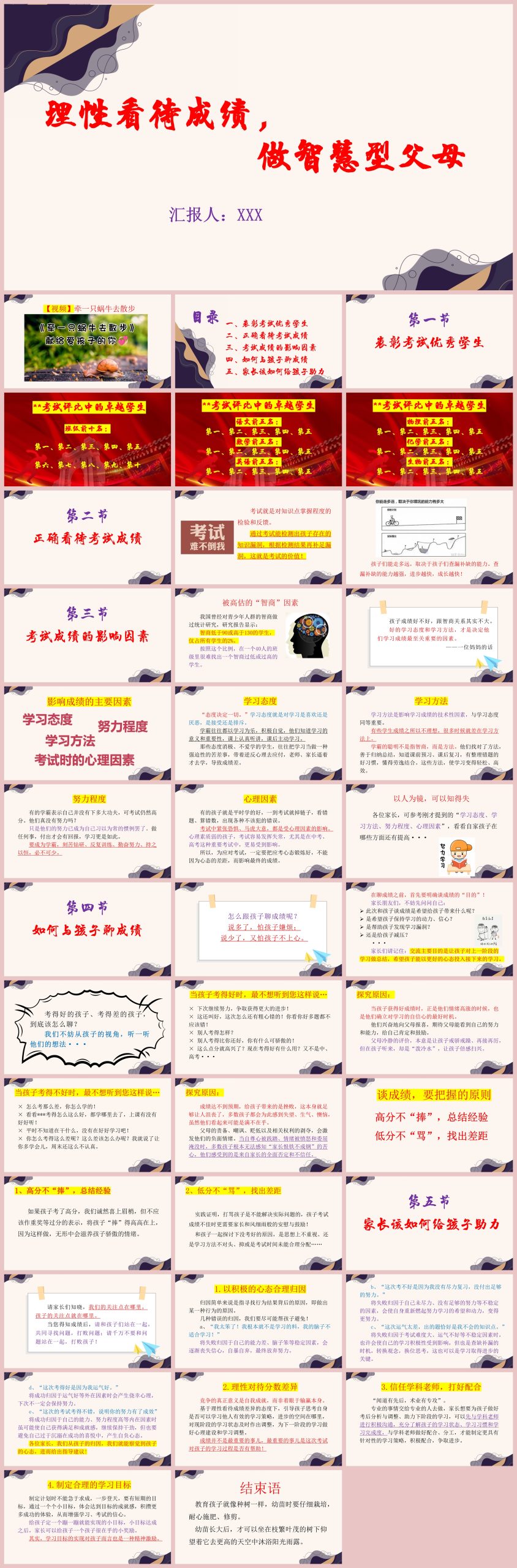 理性看待成绩，做智慧型父母-小学家长会39页PPT-彤彤教务资料网