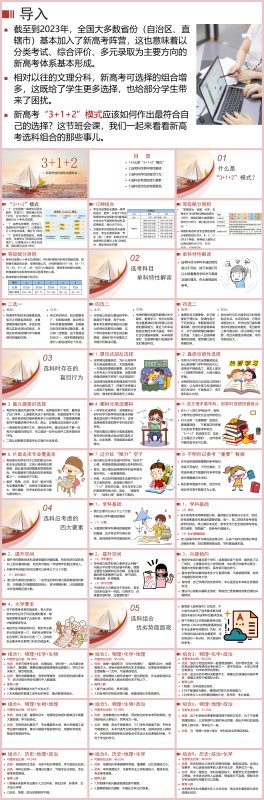 图片[1]-高一新高考选科分科指导主题班会PPT+视频44页PPT-彤彤教务资料网