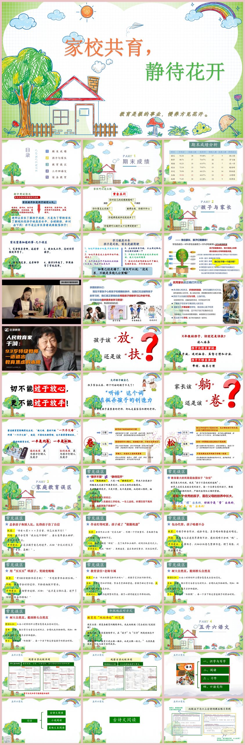 图片[1]-五年级下（五升六）期末语文五家长会含讲稿-彤彤教务资料网